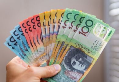 Handfull of Australian cash