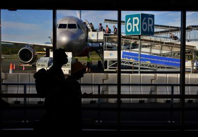 Australian passengers boarding a plane in Gold Coast Airport
