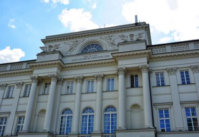 Staszic Palace, seat of the Polish Academy of Sciences (PAN)