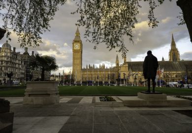City of Westminster, London skyline with the Palace of Westminster, the Houses of Parliament building including the Elizabeth Tower.