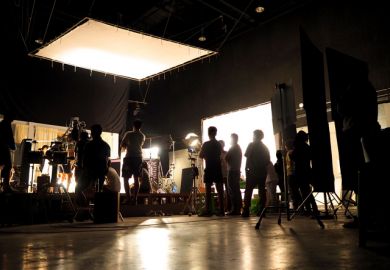 Behind the scenes of video production team