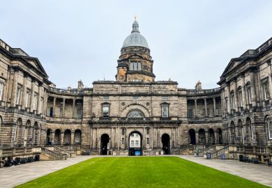 Old College quadrangle at the University of Edinburgh