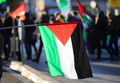 A Palestinian flag A Palestinian flag