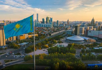 Astana city, with a view of the city downtown, the Capital circus and business buildings