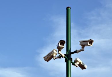 group of urban surveillance street camera.