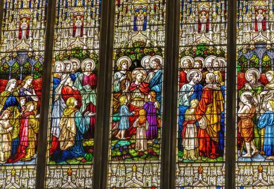 Stained Glass St Saviour's Church Basilica Dartmouth Devon England