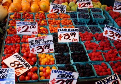 Fruits For Sale At Market Stall