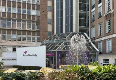 Main building of Aston University in Birmingham.