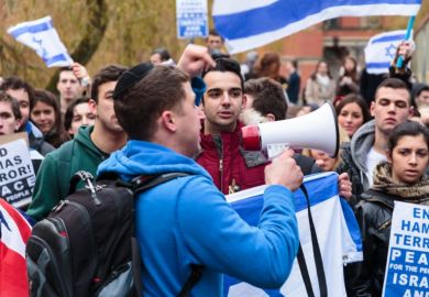 Pro-Israel protest Pro-Israel protest
