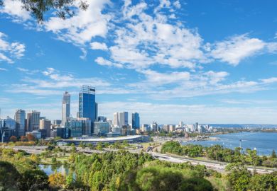 City view of Perth, Western Australia, illustrating news article about Covid rules for international students