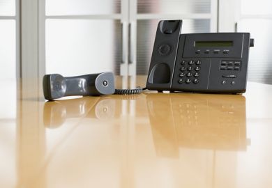 Office phone off the hook