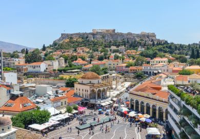 Monastiraki is a flea market neighborhood in the old town of Athens, Greece, and is one of the principal shopping districts in Athens.
