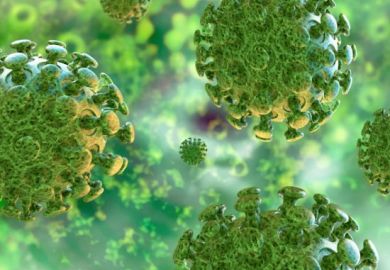 coronavirus virus 3D rendition