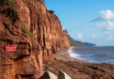 dangerous cliffs erosion