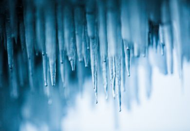 ice icicles warming thaws