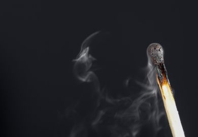 match flame extinguish burnt out put out