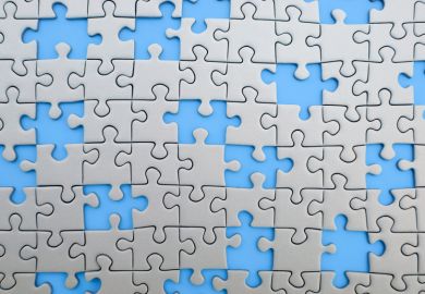 Jigsaw with missing pieces