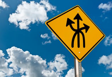 Sign with multiple directions