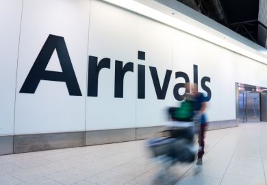 Airport arrivals lounge