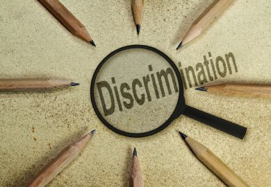 Word discrimination surrounded by pencils