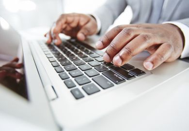 Black academic writing an application