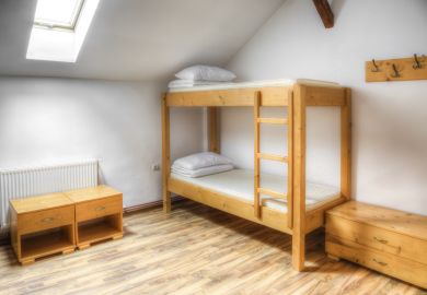 Bunk bed at university