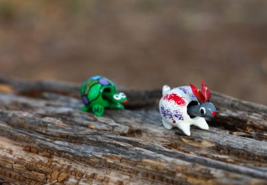 Hare and tortoise bobblehead toys