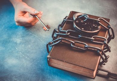 A padlocked book A padlocked book