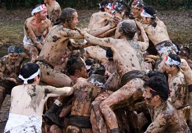Japanese mud wrestling