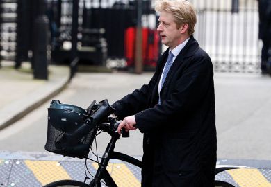 Jo Johnson on his bike