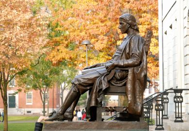 John Harvard statue