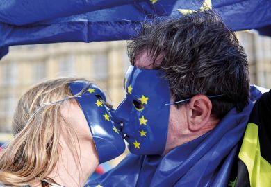 Kissing in EU masks