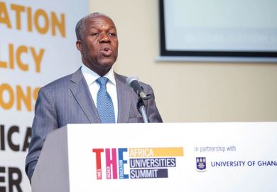 Kwesi Bekoe Amissah-Arthur speaking at Africa Universities Summit Kwesi Bekoe Amissah-Arthur speaking at Africa Universities Summit