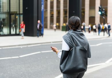 woman on city road woman on city road