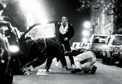 Film still from La Haine Film still from La Haine