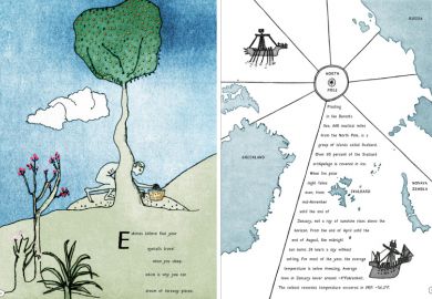 Lauren Redniss illustrations in Thunder and Lightning, 2016