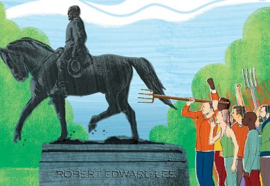 Robert Lee statue illustration