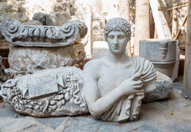 A broken Greek scupture A broken Greek scupture, symbolising the liberal arts