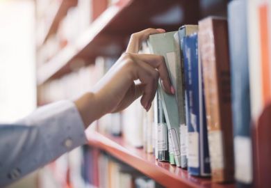 library bookshelf