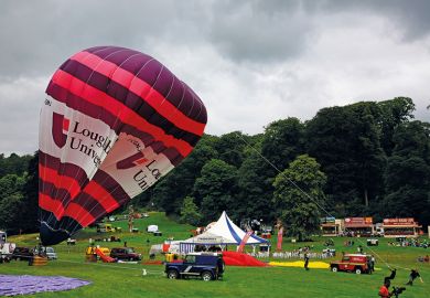 Loughborough University hot air balloon
