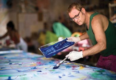 Man painting Man painting