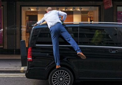 Man polishes the roof of his car