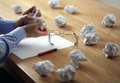 Man with scrunched drafts