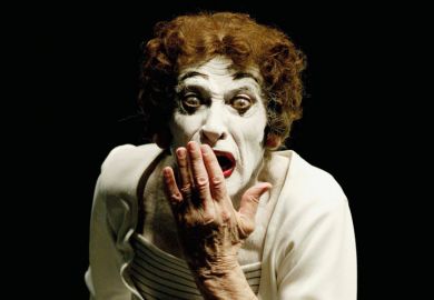 Marcel Marceau performing, Lima, 2004 Marcel Marceau performing, Lima, 2004