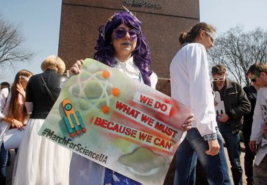 march for science protestor march for science protestor