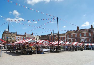 Market stalls