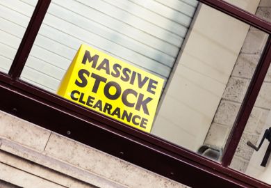 A massive stock clearance sign A massive stock clearance sign