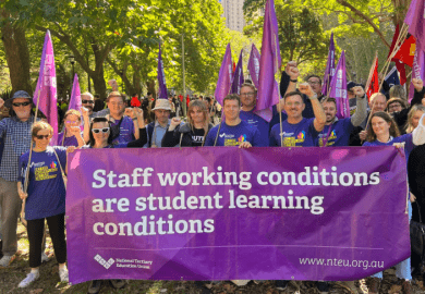 May Day rally NTEU Sydney