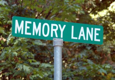 'Memory Lane' road sign 'Memory Lane' road sign