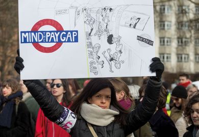 mind gender pay gap sign